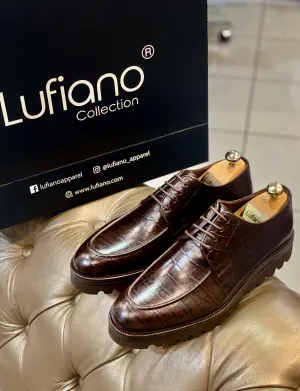 130 - Lufiano Lace up: Dark Brown