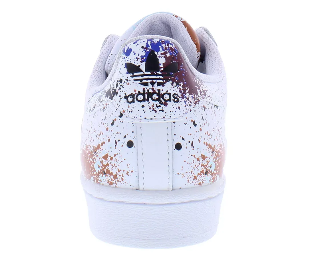 Adidas Kid's Superstar Spray GS Shoes - White / Multi