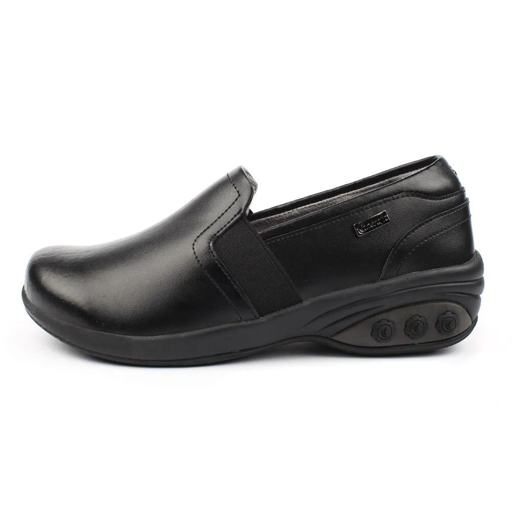 Annie Women's Slip Resistant Leather Slip On