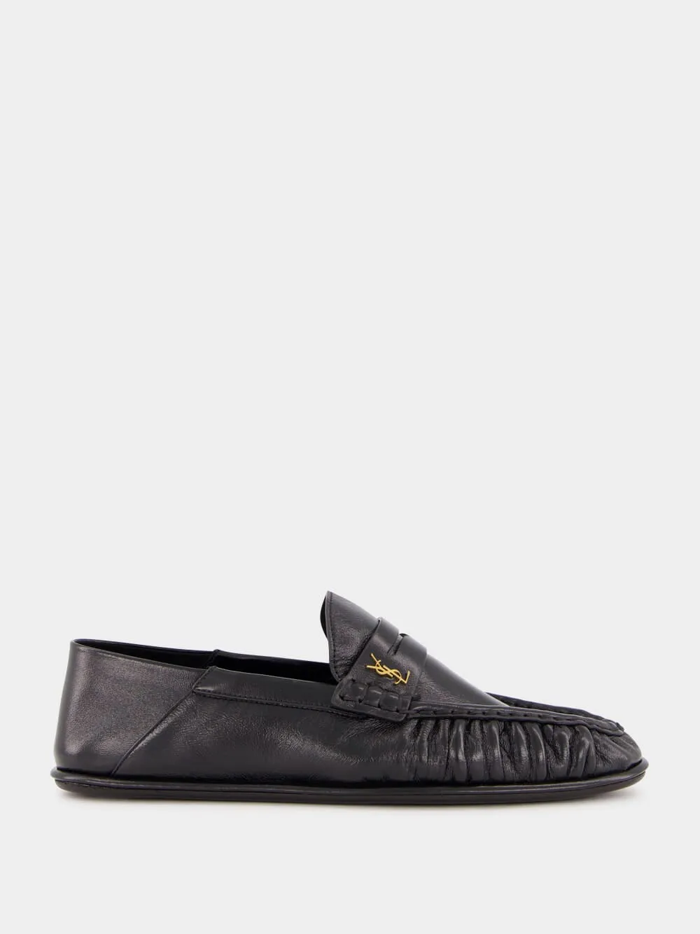 Black Le Loafer Penny Slippers