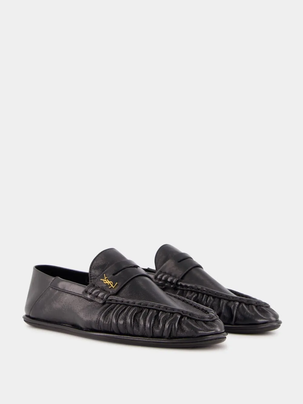 Black Le Loafer Penny Slippers