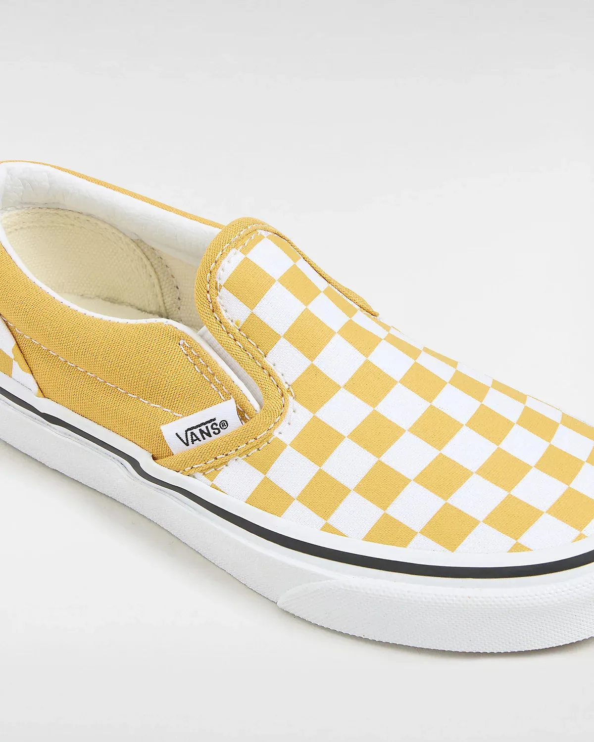 Boys Classic Slip On in Checkerboard Golden Glow