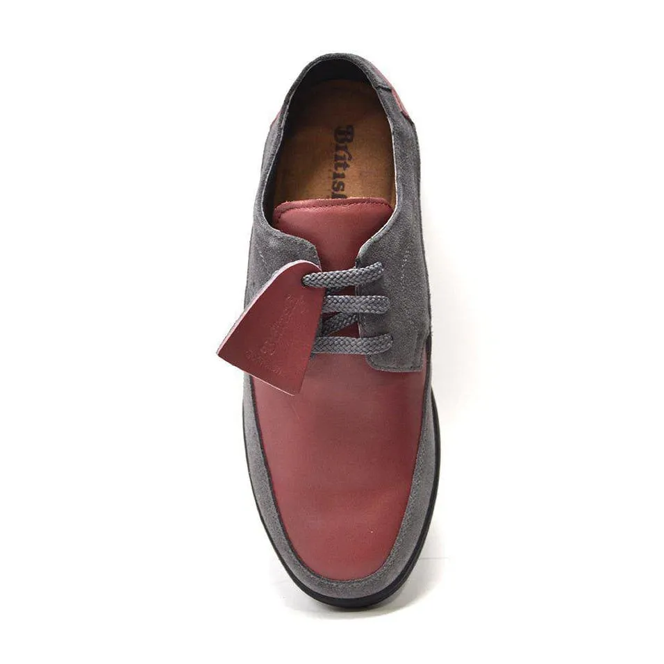 British Walkers Bristol Bally Style Men's Leather and Suede Low Top Sneakers