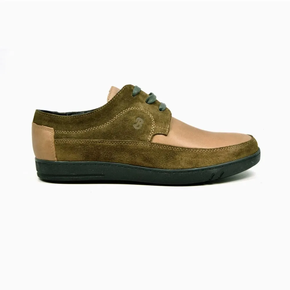 British Walkers Bristol Bally Style Men's Leather and Suede Low Top Sneakers