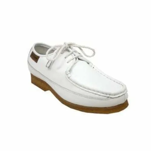 British Walkers Crown Men's White Leather