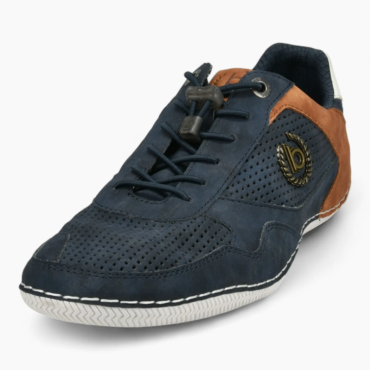 Bugatti Dark Blue Casual Sneakers with Easy Lacing