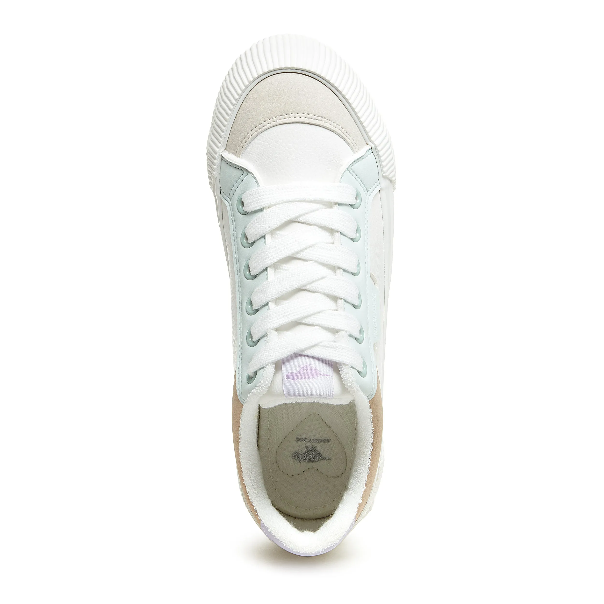 Cheery White Color Block Sneaker