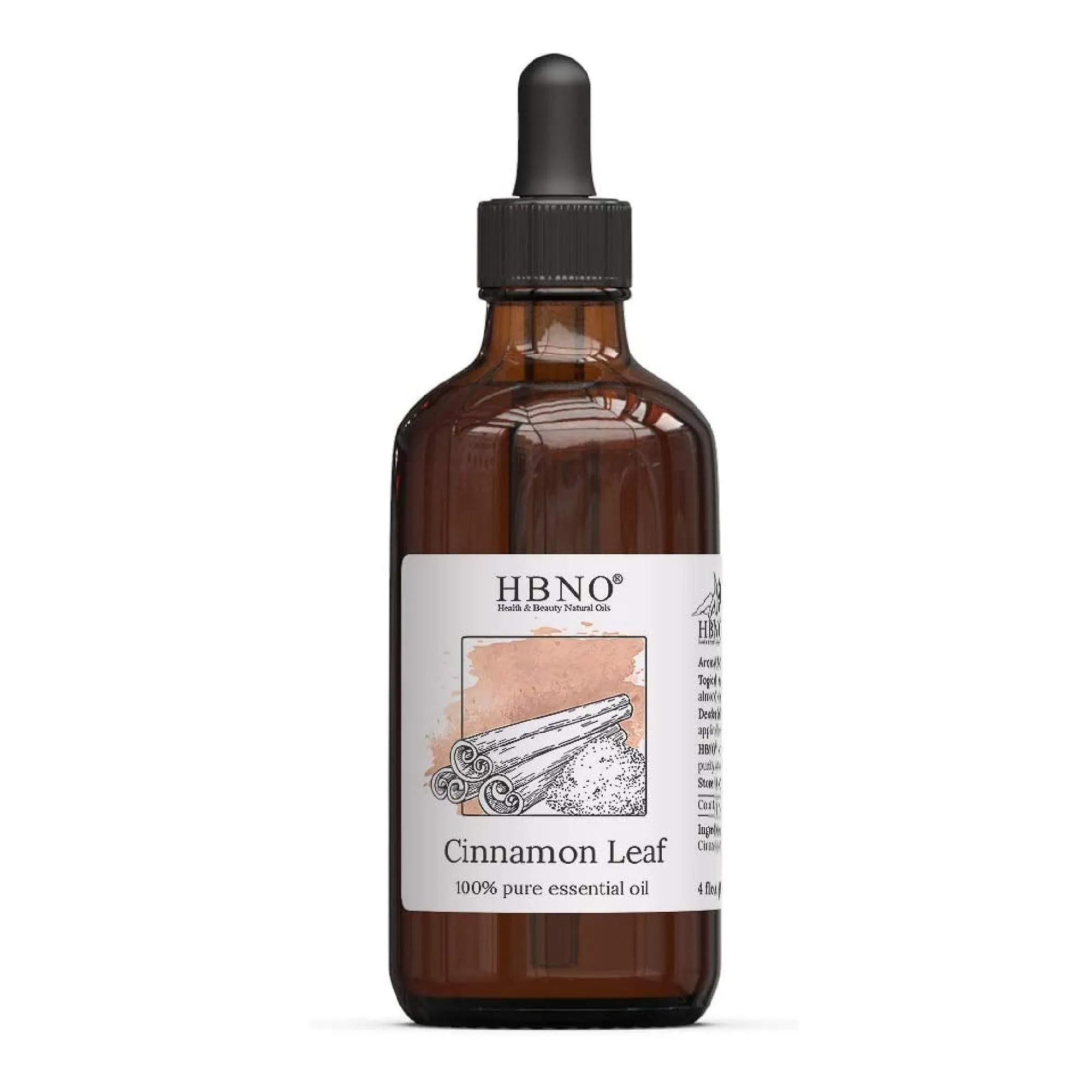 Cinnamon Leaf Essential Oil HBNO 4 oz (120 ml) | 100% Pure Cinnamon Essential Oil | Ideal for soap or candle making