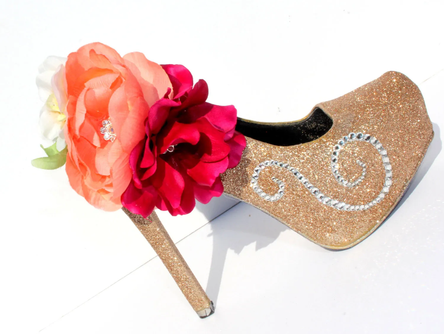 Complete Custom Floral Bridal Heel