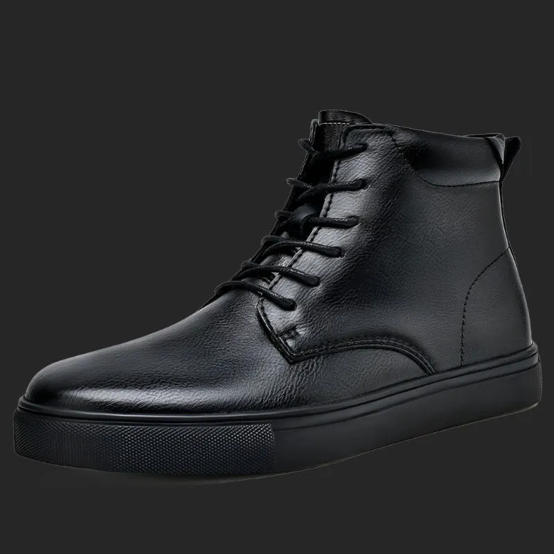 DAPPER STREET SUPPLY CO. - Mogaciillo Martins Leather High-top Casual Sneaker Boots