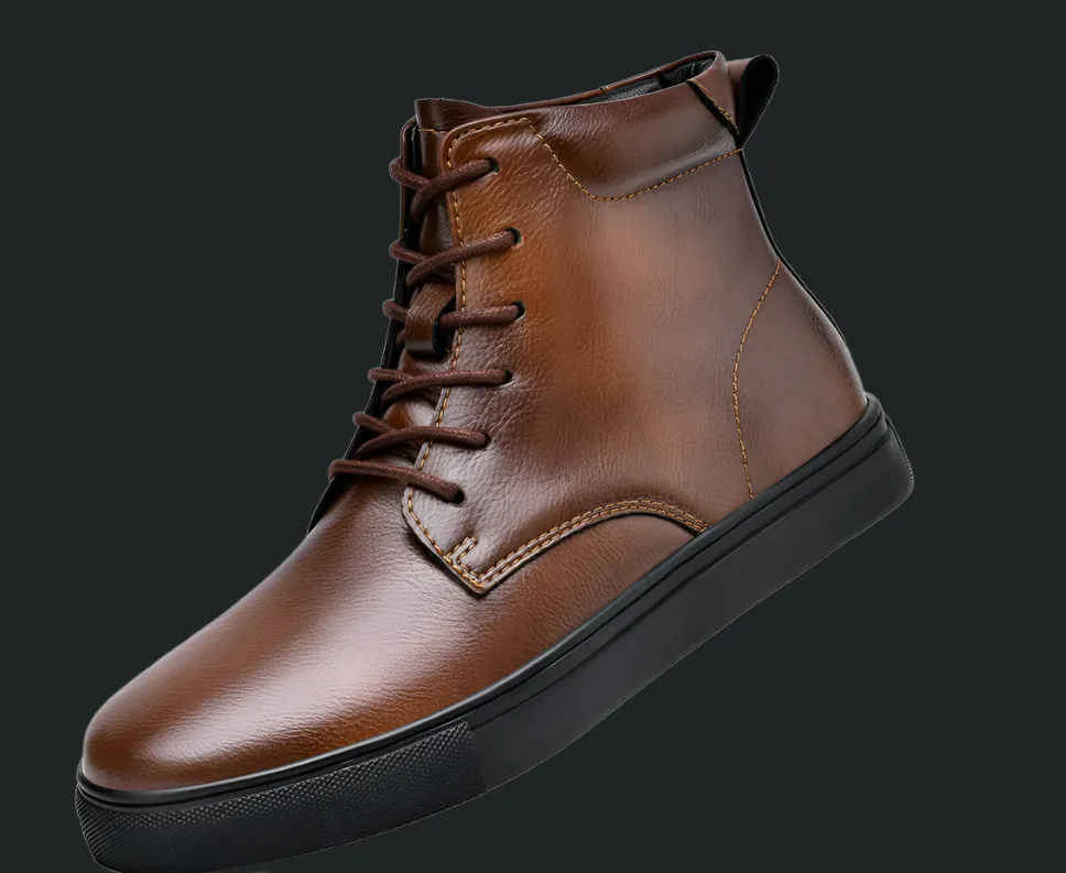 DAPPER STREET SUPPLY CO. - Mogaciillo Martins Leather High-top Casual Sneaker Boots