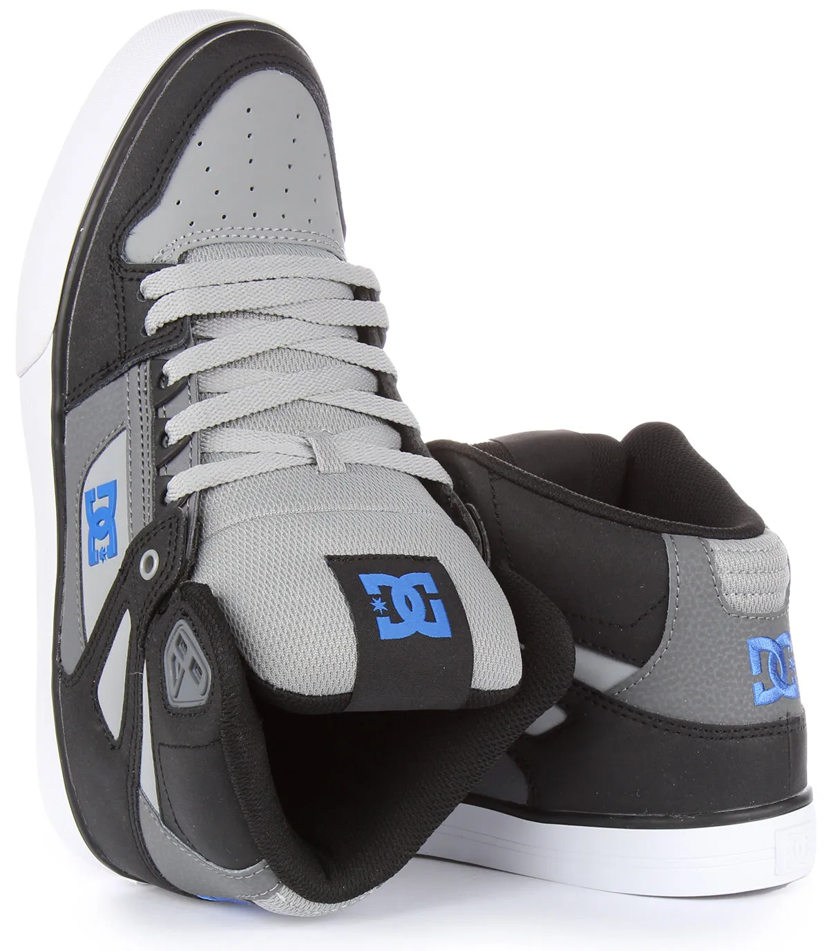 Dc Shoes Pure High Top WC In Grey Black For Men