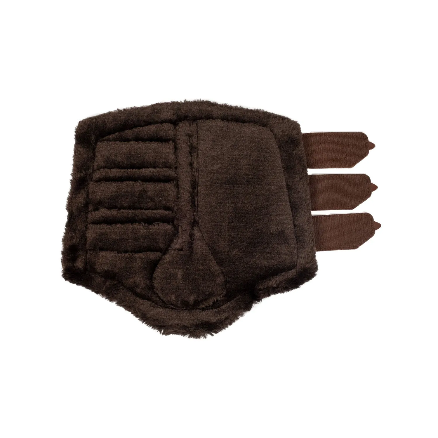 Eco Leather Hind Brushing Boots with Faux Fur