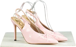 EGO Pink Patent Slingback Heels UK 4