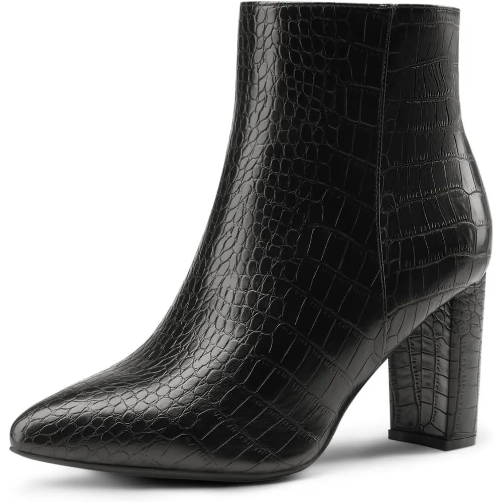 Elegant Embossed High Style Boots