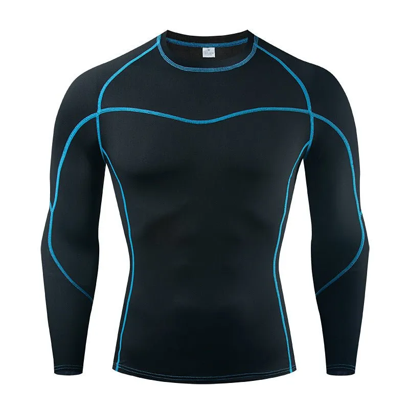 European-American Quick-Drying Long-Sleeve Sportswear Running Fitness T-shirt