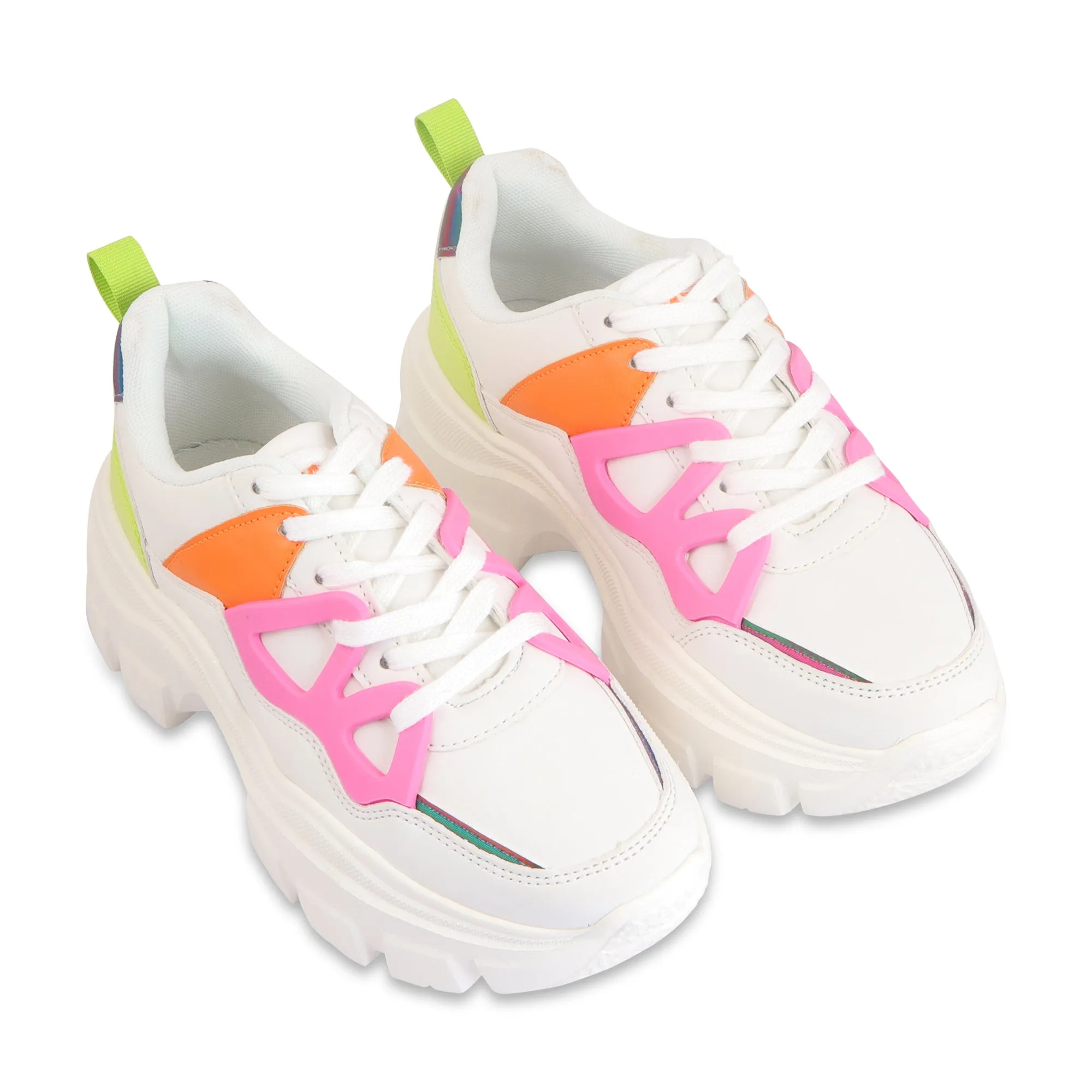 Hamster London Marcella Retro White Party Sneakers