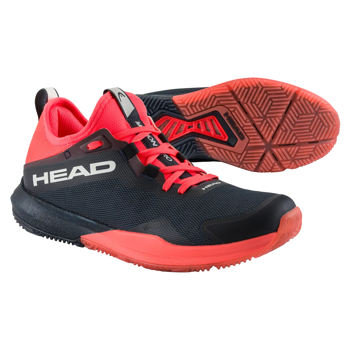 Head Men's Motion Pro Padel Shoes Blueberry Fiery Coral