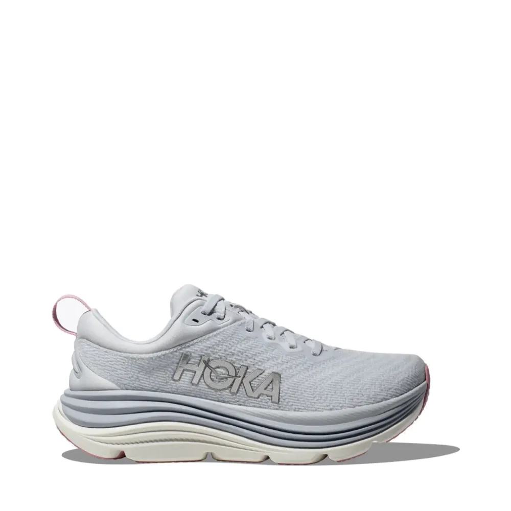 Hoka Women's Gaviota 5 Running Sneaker in Sea Ice/Pink Twilight