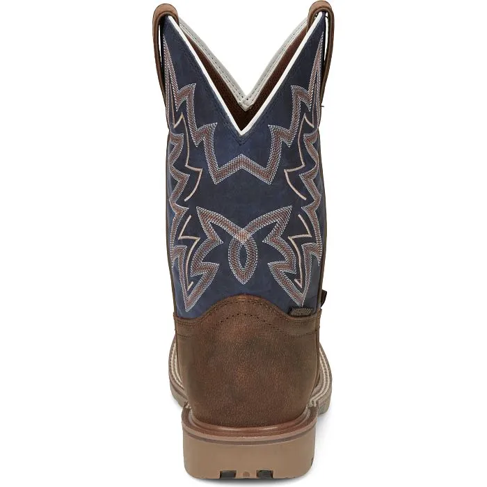 Justin George Strait Collection Men's Dusty Waterproof Western Boot