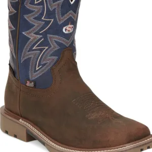 Justin George Strait Collection Men's Dusty Waterproof Western Boot