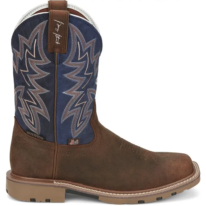 Justin George Strait Collection Men's Dusty Waterproof Western Boot