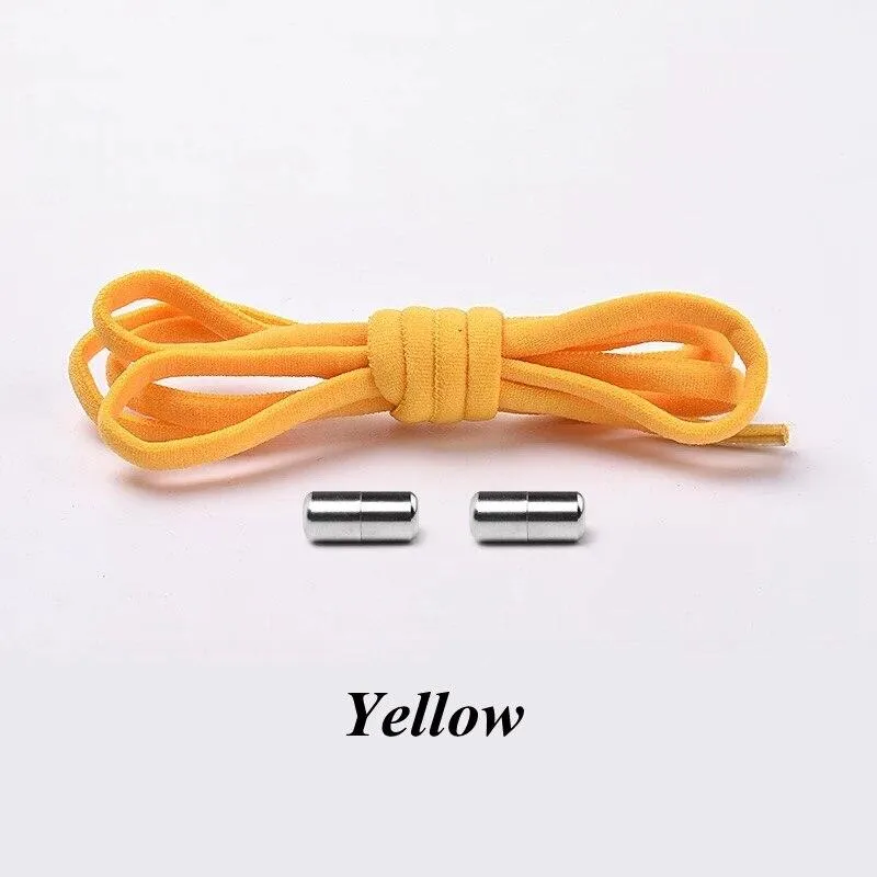 Kids and Adults Quick Lazy No Tie Round Elastic Shoe Laces