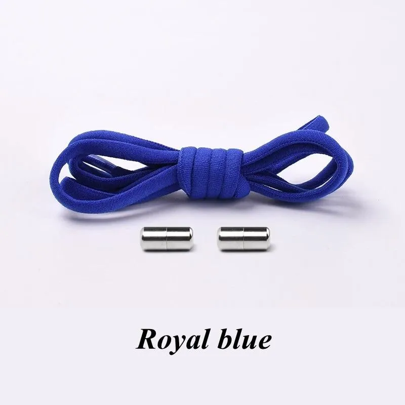 Kids and Adults Quick Lazy No Tie Round Elastic Shoe Laces