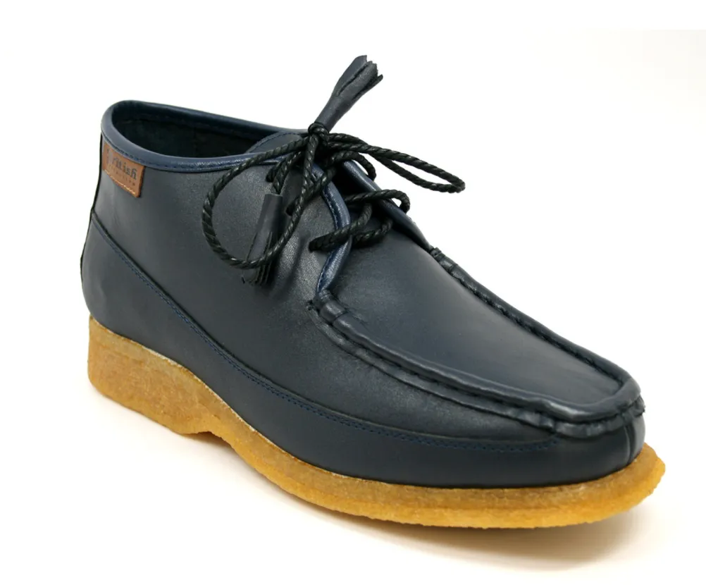 Knicks Lace Up Shoes with Crepe Bottom Sole Genuine Leather