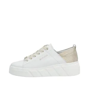 Ladies Rieker Evolution Lace Up Trainers Sneakers White W0502-81 sale