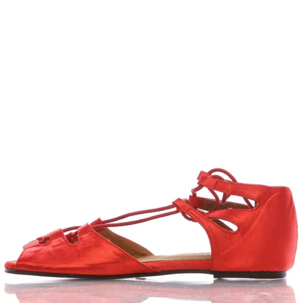 Legato - Red Satin - Street Sole