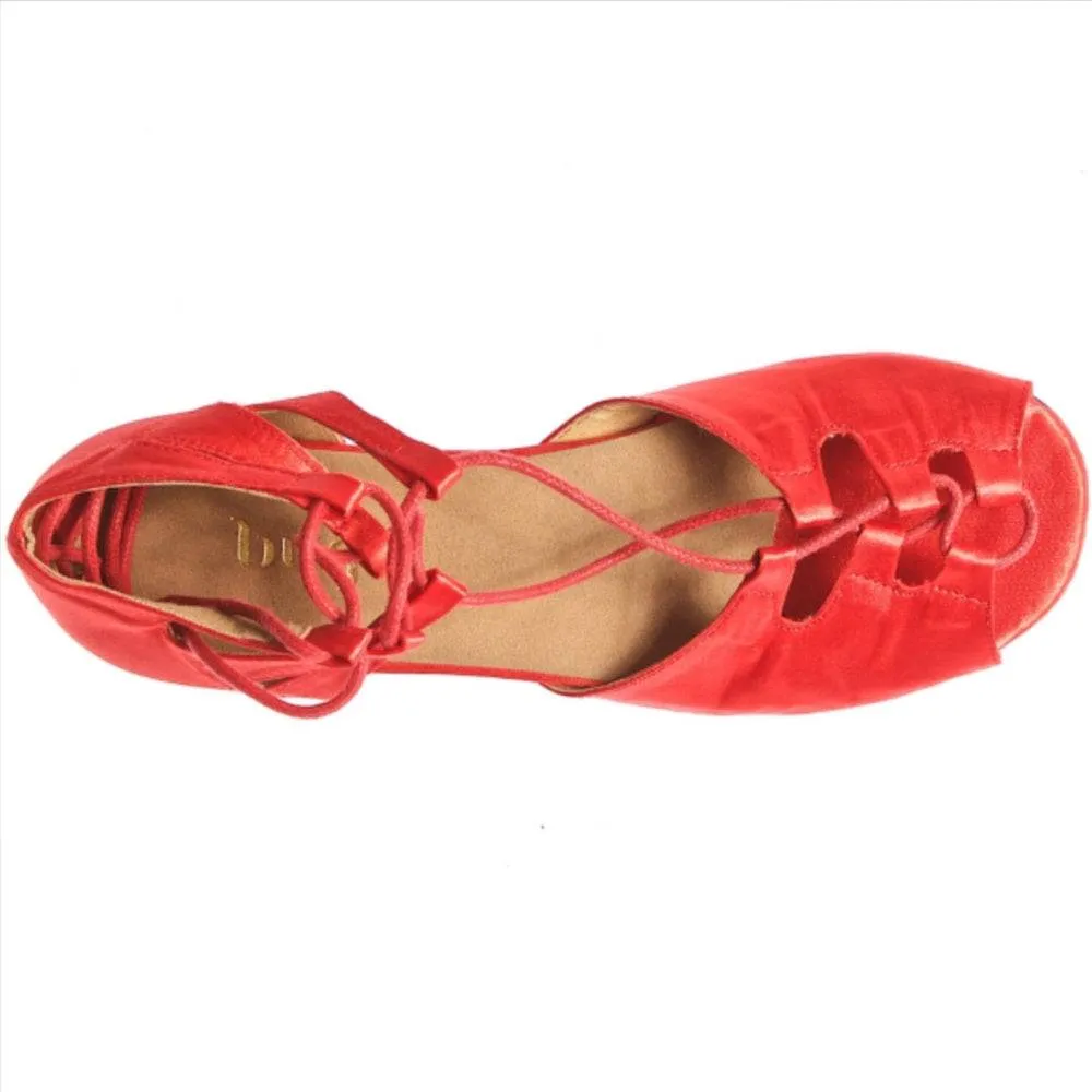 Legato - Red Satin - Street Sole