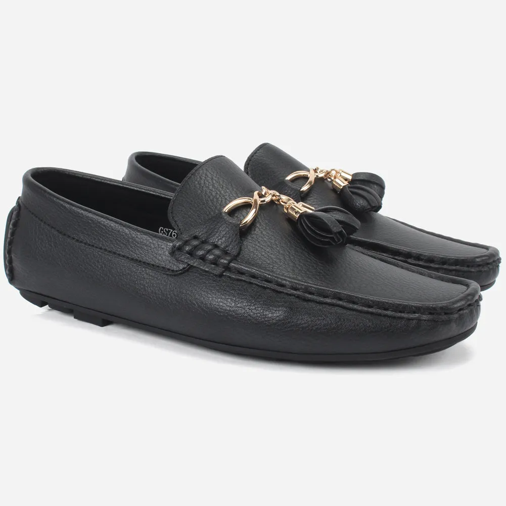 Mens "MURPHY" Comfortable Slip-Ons Moccasins