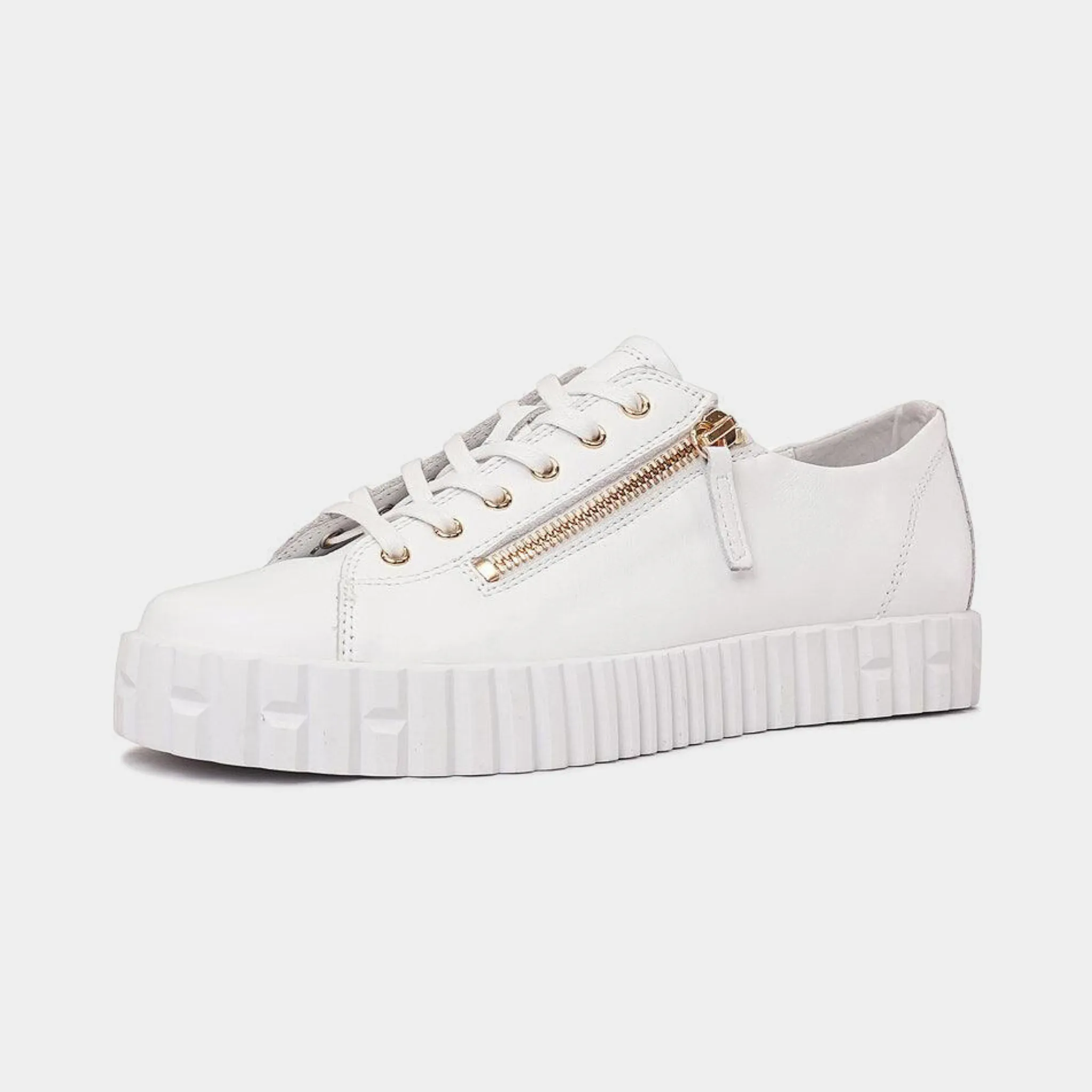 Osloe White Leather Sneakers