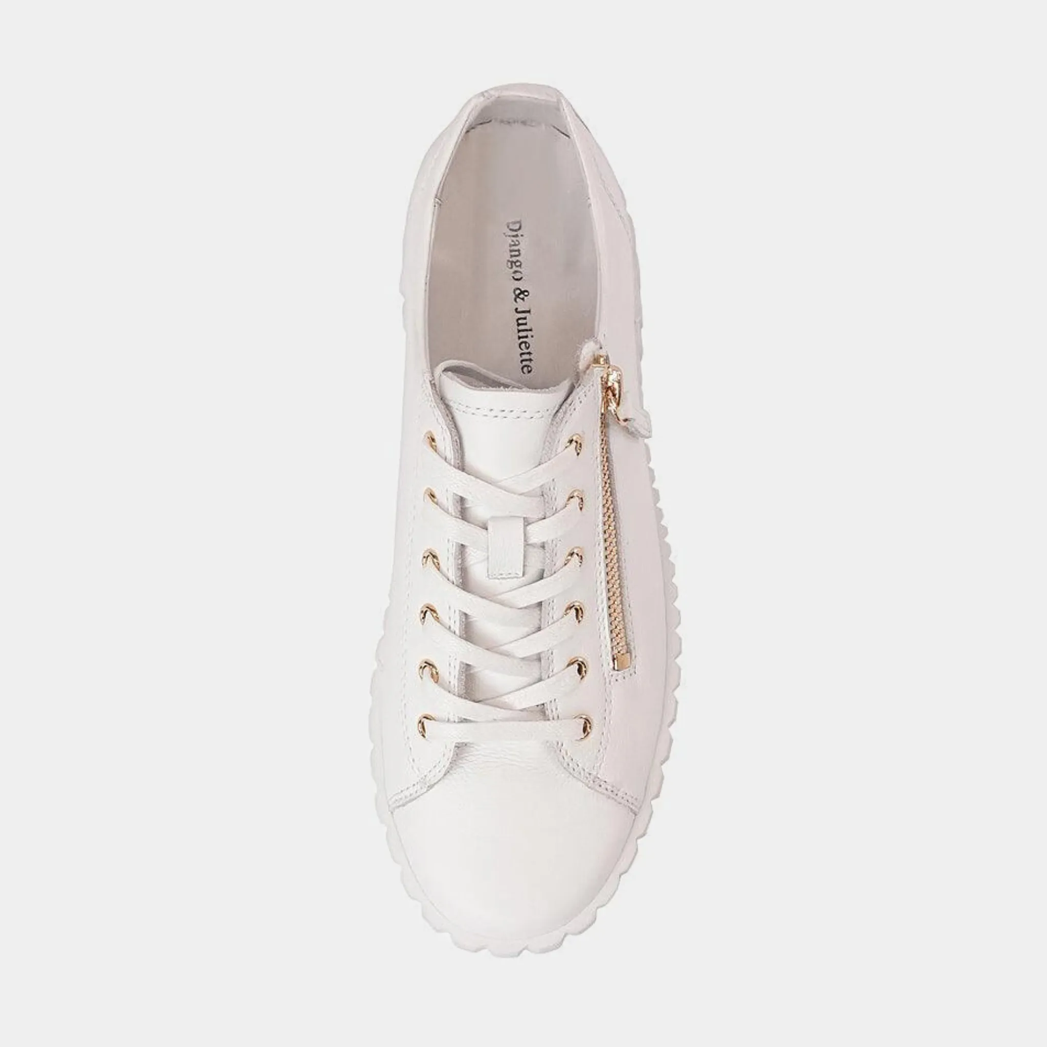 Osloe White Leather Sneakers