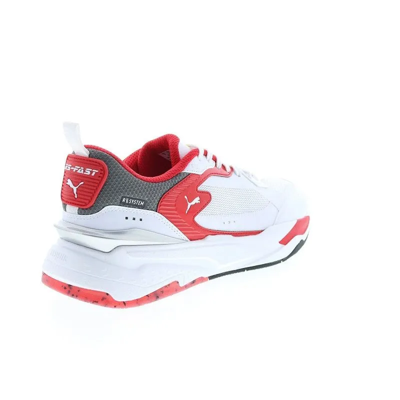 Puma Men's Ferrai RS Fast Shoes - White / Rosso Corsa Red / Smoked Pearl