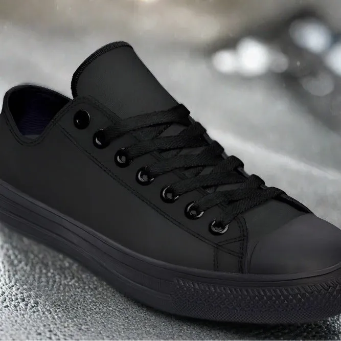 RAAD™ - Canvas High Top Canvas Sneakers - Black/Black Soles