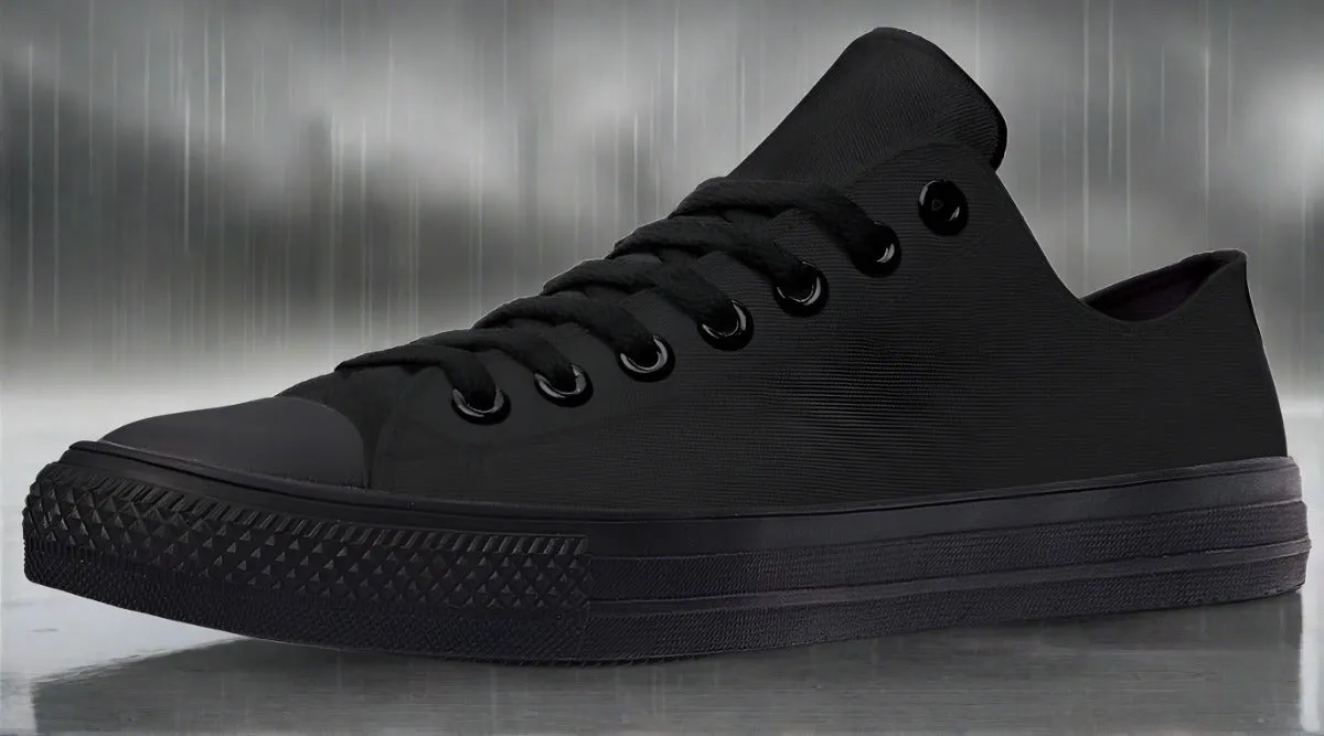 RAAD™ - Canvas High Top Canvas Sneakers - Black/Black Soles