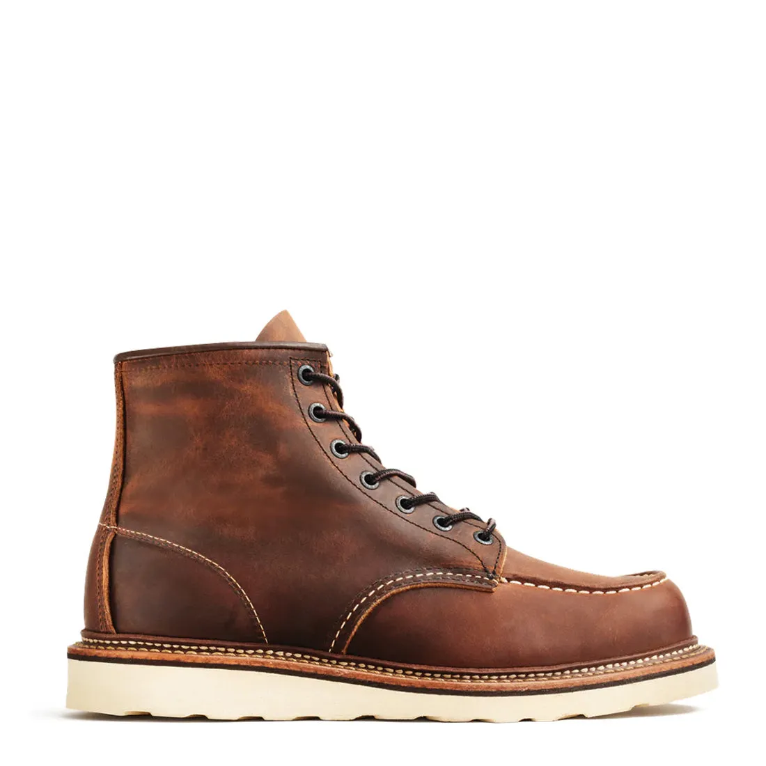 Red Wing Classic 6 Inch Moc Toe Boots Copper Rough and Tough