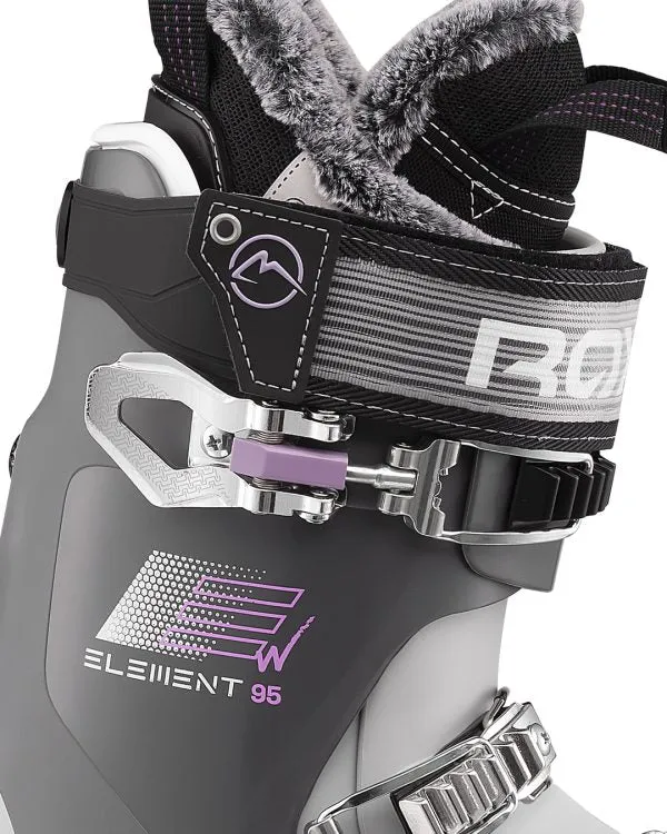 Roxa Element W 95 Women’s Ski Boots - Light Grey/Lilac | Stylish and Comfortable with Reliable Performance