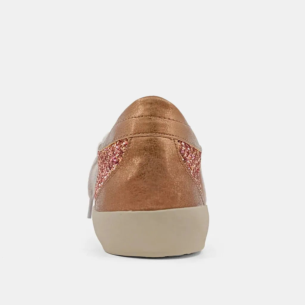 Shu Shop Paula Sneakers (Rose Gold Glitter)