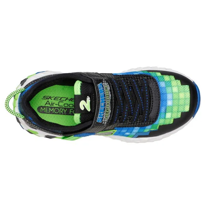 Skechers Kids Mega Craft 2.0 Trainer Sneaker Blue Lime