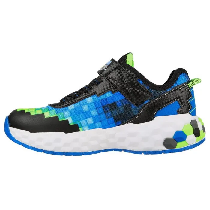 Skechers Kids Mega Craft 2.0 Trainer Sneaker Blue Lime