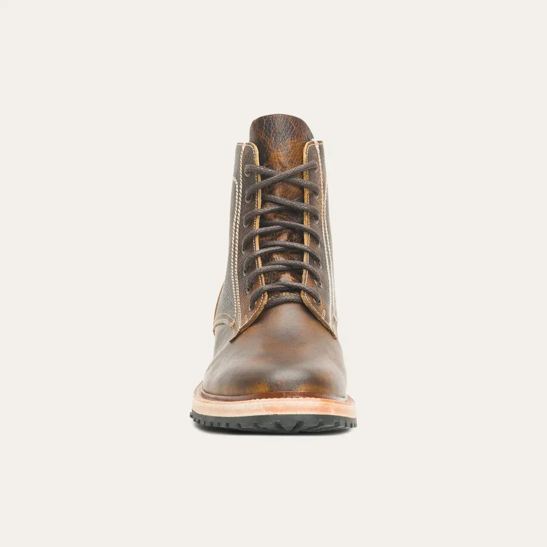 STETSON CHUKKA BROWN CASUAL LACE UP BOOTS