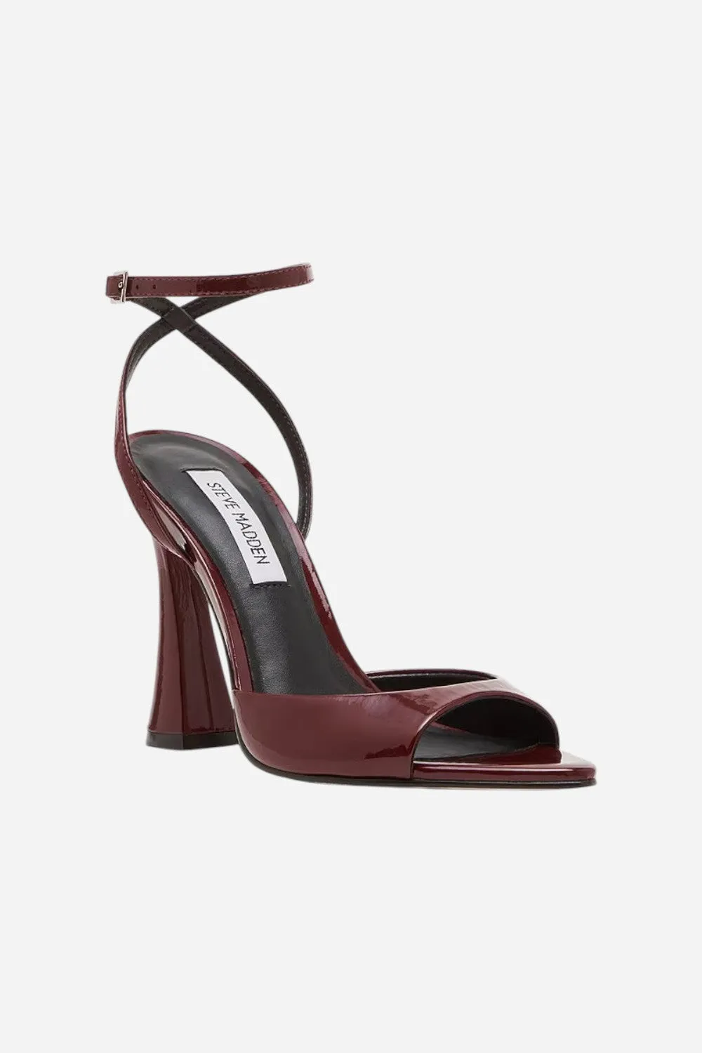 Steve Madden Beki Burgundy Patent Leather Heel