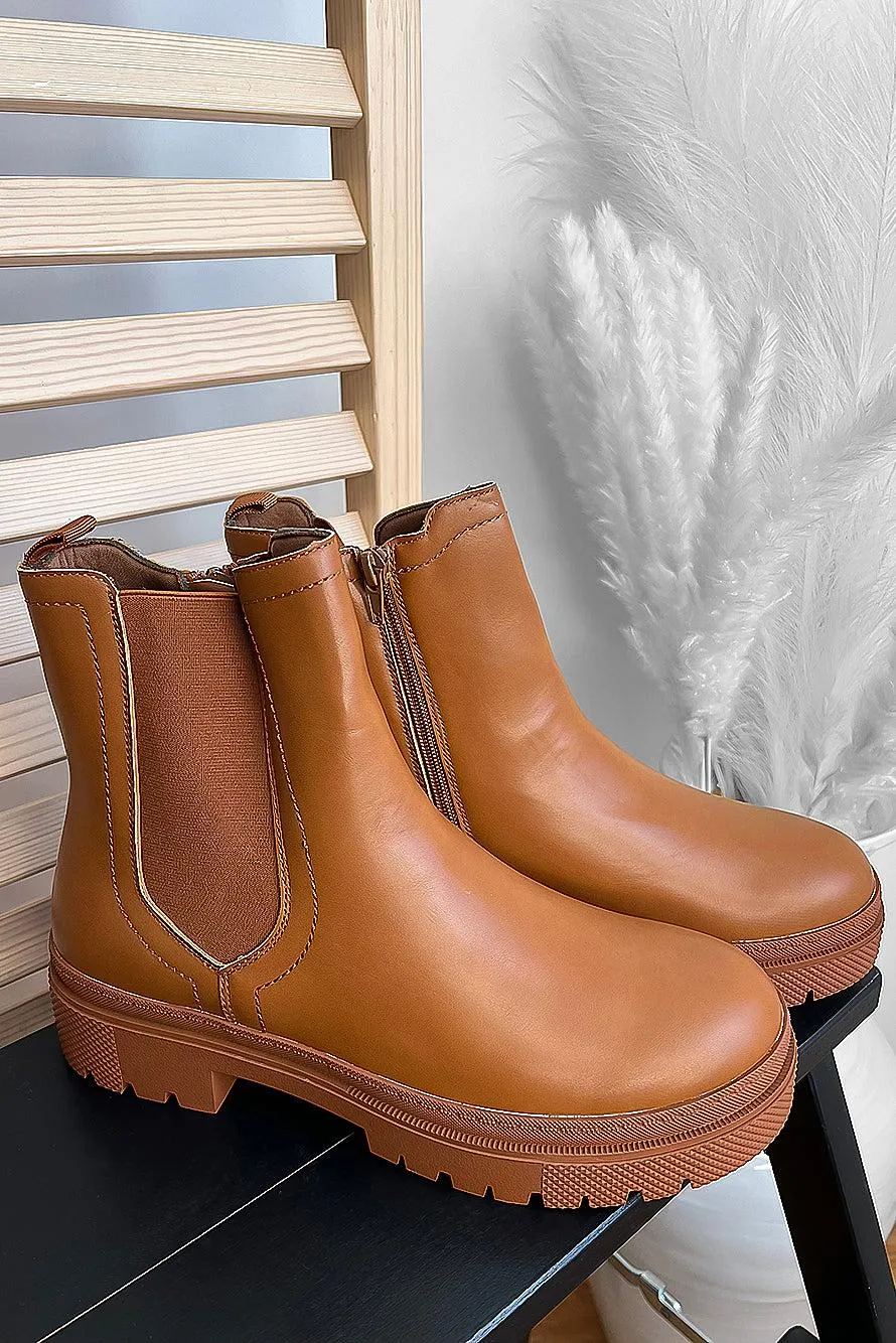 Supple Vegan Leather Chelsea Boots