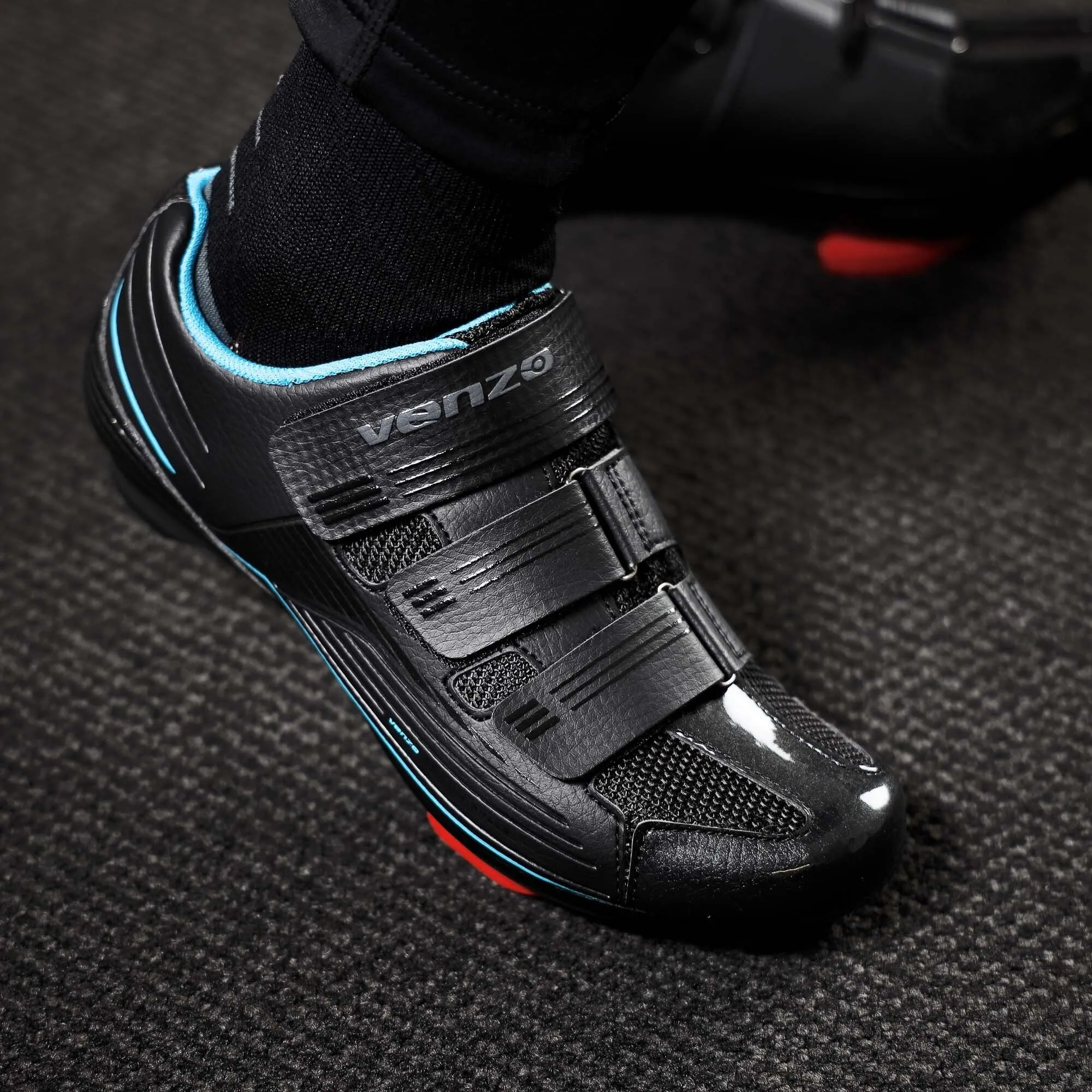 Venzo Bike Bicycle Women's Road Cycling Riding Shoes - Compatible with Peloton LOOK Delta & for Shimano SPD-SL - Perfect for Indoor Road Racing & Indoor Exercise Bikes 39