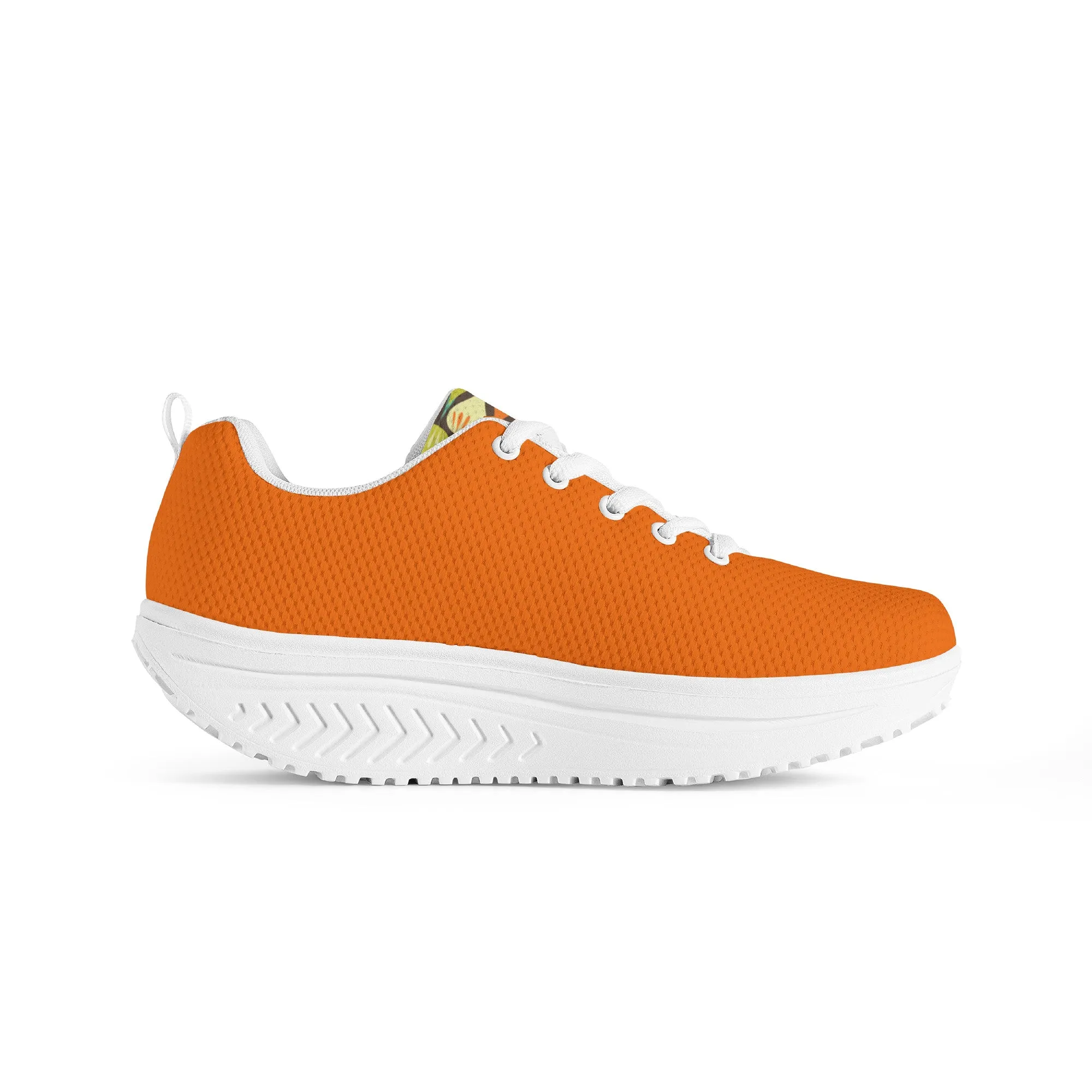 Women's Mesh Heightening Shaking Shoe - Orange