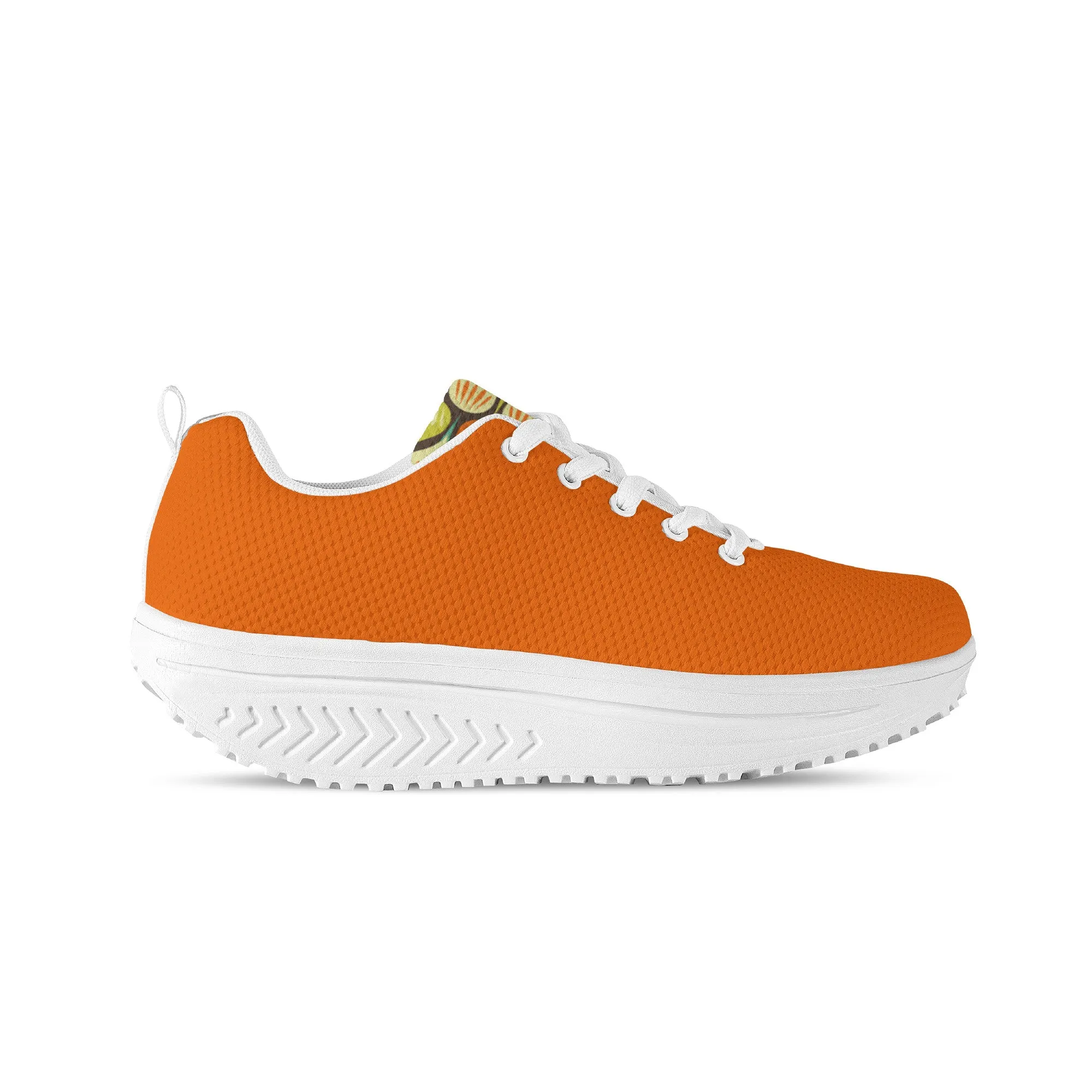 Women's Mesh Heightening Shaking Shoe - Orange